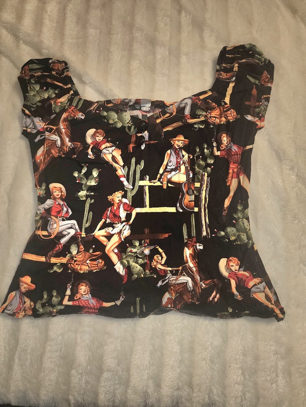 Cowgirl Top With Stretch - Picture 2 of 9
